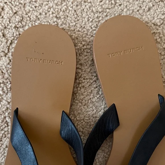 Tory Burch Black and Brown Sandals - Picture 5 of 6